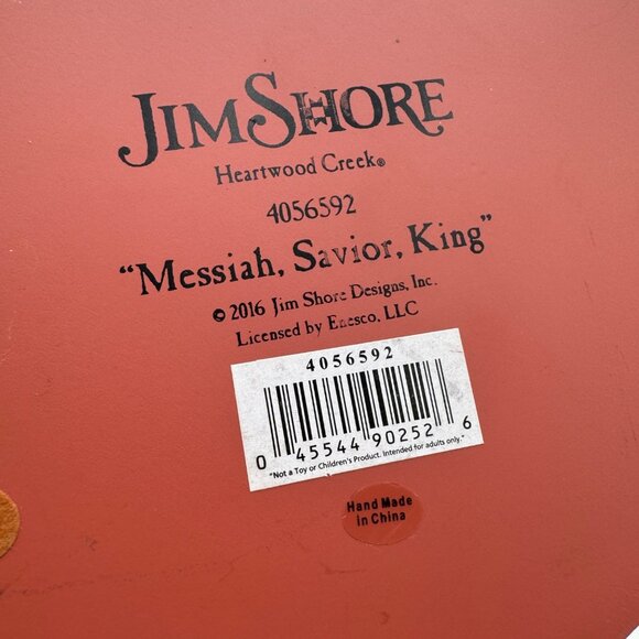 Jim Shore Manual Revolving Nativity 11" Heartwood 2016 Messiah Savior King - Picture 8 of 8